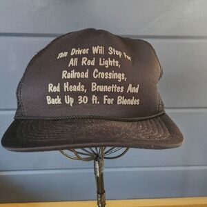 80s Black‎ Naughty Trucker Hat